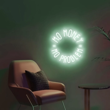 More Money, More Problems: Neon Sign for the Hustlers