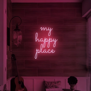 My Happy Place: Illuminate Your Sanctuary with Neon Art