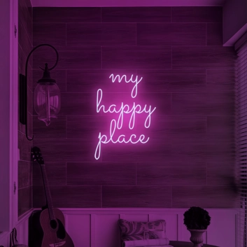 My Happy Place: Illuminate Your Sanctuary with Neon Art