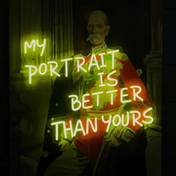My Portrait Is Better Than Yours: Illuminate Your Pride with Neon