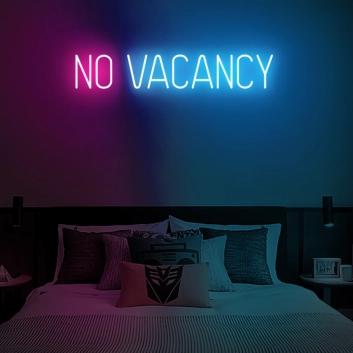 No Vacancy: Neon Sign for a Full House