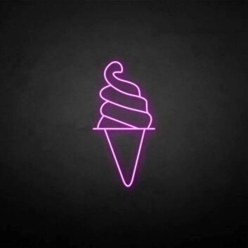 &#39;Cylinder Ice Cream&#39; neon sign