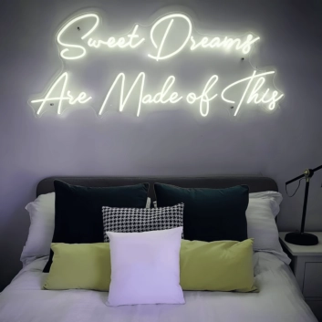 Sweet Dreams Are Made Of This: Illuminate Your Night with Heavenly Glow - Neon Sign