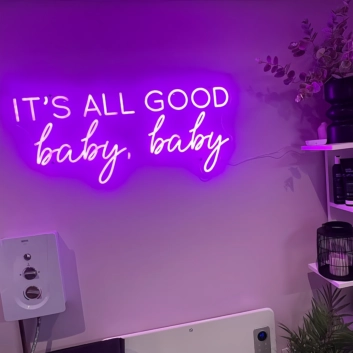 It&#039;s All Good Baby Baby Radiant Neon Sign