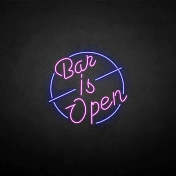 Customize &#39;Bar is open&#39; neon sign