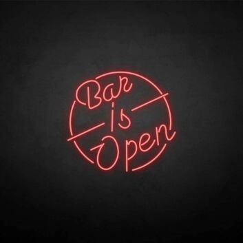 Customize &#39;Bar is open&#39; neon sign