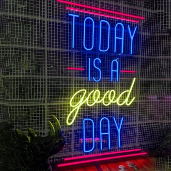Today is a Good Day: Brighten Your Space with Positivity and Optimism - Neon Sign