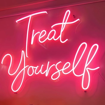 Treat Yourself Neon Glow for Self-Love and Relaxation