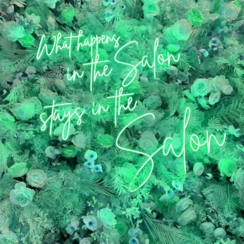 What Happens in The Salon Stays in The Salon Neon Sign: Share Your Secrets in Neon