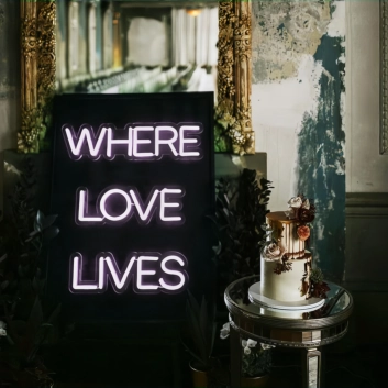 Where Love Lives: Illuminate Your Heart's Sanctuary in Neon