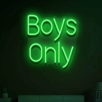 Boy only  Illuminate Your Space with Neon Love