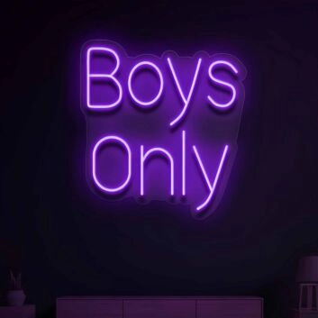 Boy only  Illuminate Your Space with Neon Love