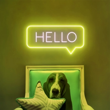 Hello Add a Touch of Neon Attitude to Your Space