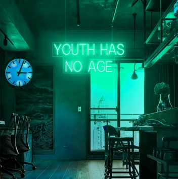 Youth Has No Age: Embrace Youthfulness with Neon Vigor
