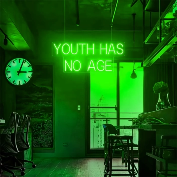 Youth Has No Age: Embrace Youthfulness with Neon Vigor