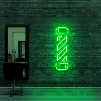 Barbershop Twister: Light Up Your Space with Neon Style