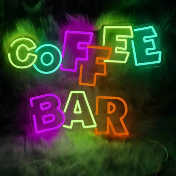 Coffee Bar: Illuminate Your Space with Neon Caffeine