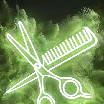 Comb And Scissors: Add a Touch of Neon Style to Your Space