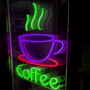 Customize Coffee With Cup: Light Up Your Space with Neon Caffeine