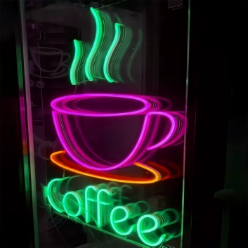 Customize Coffee With Cup: Light Up Your Space with Neon Caffeine