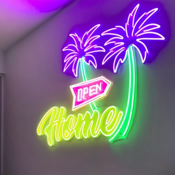 Customize Open Home: Illuminate Your Space with Neon Welcome