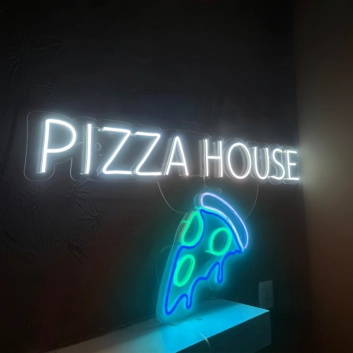 Customize Pizza House: Light Up Your Space with Neon Flavor