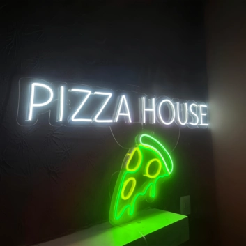 Customize Pizza House: Light Up Your Space with Neon Flavor