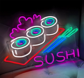 Customize Sushi Place: Light Up Your Space with Neon Flavor