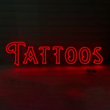 Tattoos Illuminate Your Space with Neon Art