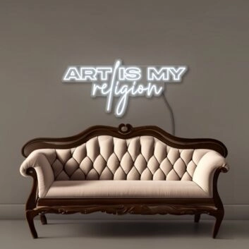 Art is my Religion Led Neon