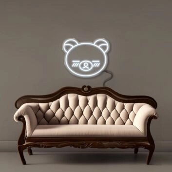 Bear Face Neon Signs