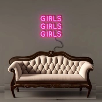 GIRLS GIRLS GIRLS Led Neon