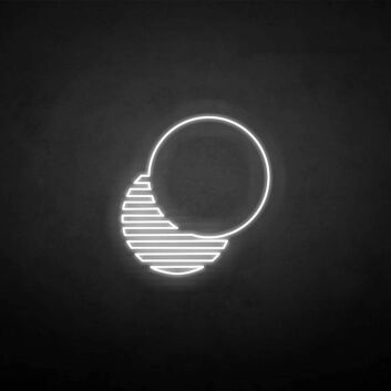 &#39;Shadow of a circle&#39; neon sign