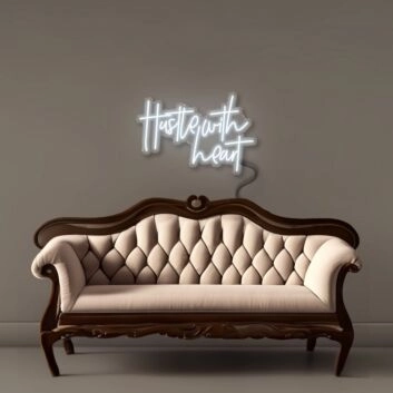 Hustle with Heart Led Neon