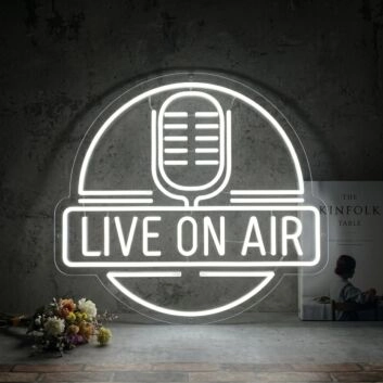 Live On Air Led Neon Signs