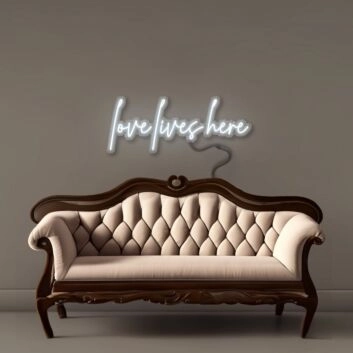 Love lives here Neon Signs