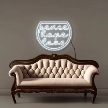 Peace Hope Love Neon Signs