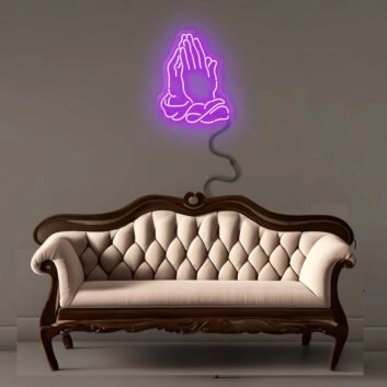 Praying Hands Neon Signs