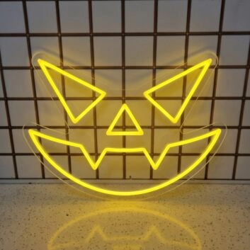 Pumpkin Face Neon Signs