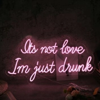 &#39;I'm drunk&#39; neon sign