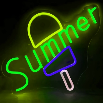 Customize Summer Ice Cream Neon Sign