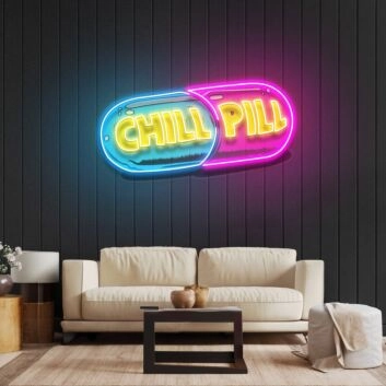 Chill Pill Led Neon Acrylic Artwork