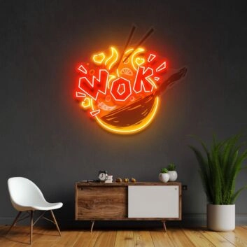 Wok Led Neon Acrylic Artwork