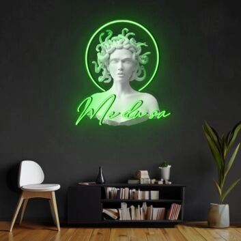Medusa Head Bust Neon Sign X Acrylic Artwork