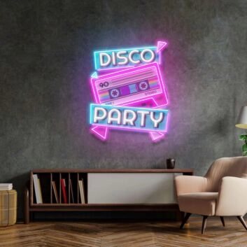 Disco Party Led Neon Acrylic Artwork