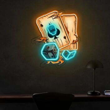 Ace Neon X Acrylic Artwork