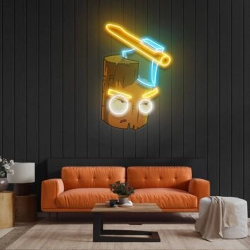 Wood And Ax Led Neon Acrylic Artwork