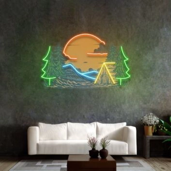 Winter Relaxation Led Neon Acrylic Artwork