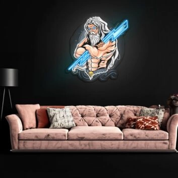 The Power Of Thunder Neon Sign X Acrylic Artwork