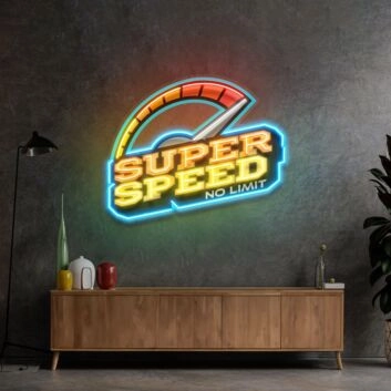 Super Speed Led Neon Sign Light Pop Art